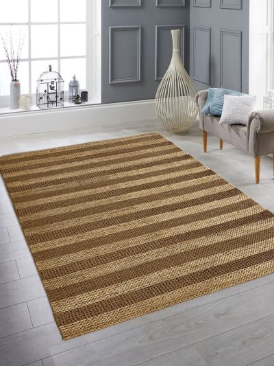 Carpetmantra Beige Jute Carpet 5.0ft X 8.0ft