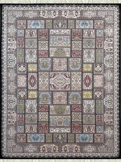 Carpetmantra Irani Multi Color Bakhtiar Design Traditional Design High Quality Super Premium Silk Carpet 5ft X 7.5ft