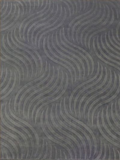 Carpetmantra Grey Self Design Carpet 5.7x 7.10