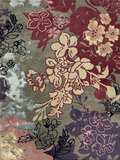 Carpet Mantra Multi Floral Carpet 4.6ft x 6.6ft 