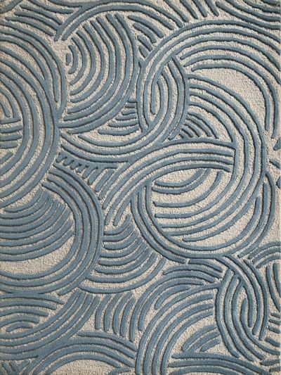 Carpet Mantra Silver modern Carpet 4.6ft x 6.6ft 