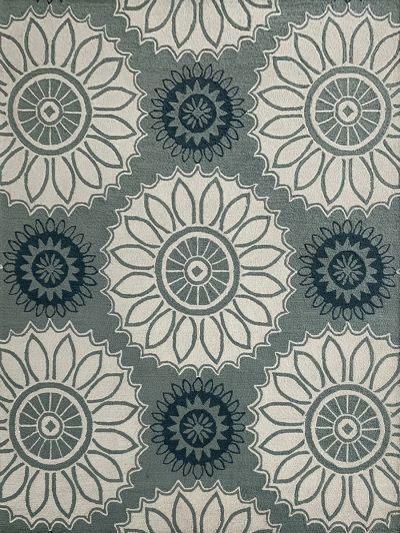 Carpet Mantra Grey & White Color Traditional Design 100% New Zealand Wool Handmade Floral Carpet 7.6ft x 9.6ft 