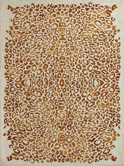 Carpet Mantra Orange Modern Carpet 5.0ft X 8.0ft