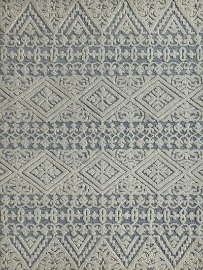 Carpetmantra White Modern Carpet 5ft X 8ft