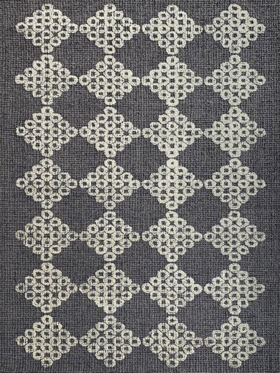 Carpetmantra Charcoal Modern Carpet 5.0ft X 8.0ft