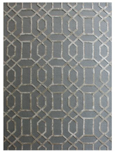 Carpetmantra Grey Modern Carpet 
