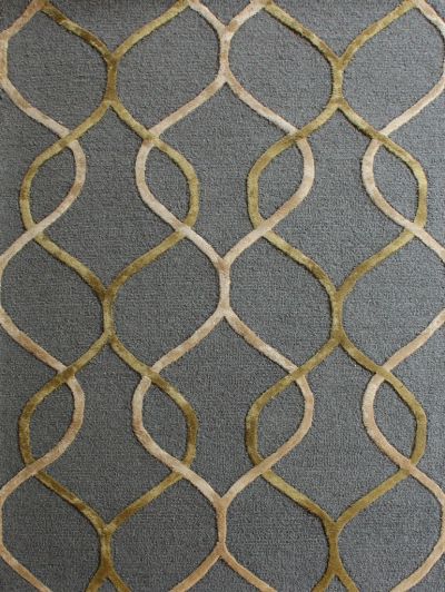 Carpetmantra Dark Grey Modern Carpet 4ft X 6ft