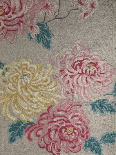 Carpetmantra Multi Floral Carpet 5.3ftX 7.7ft