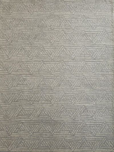 Carpetmantra Grey color Modern Design 100% New Zealand Wool Handmade Carpet 5ft x 8ft 