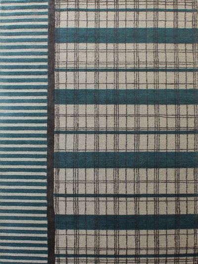 Carpetmantra Turquoise Modern Carpet 5ft x 8ft