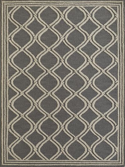 Carpetmantra Grey Color Modern Design 100% New Zealand Wool Handmade Carpet 5ft x 8ft 