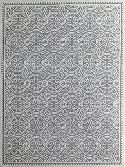 Carpetmantra Grey Modern Carpet  8ft X 10ft