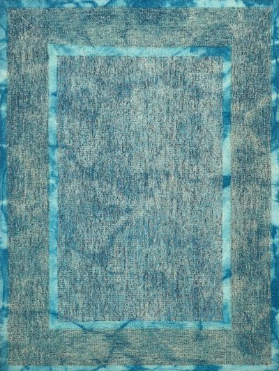 Carpetmantra Turquoise Modern Carpet 4.6ft X6.6ft