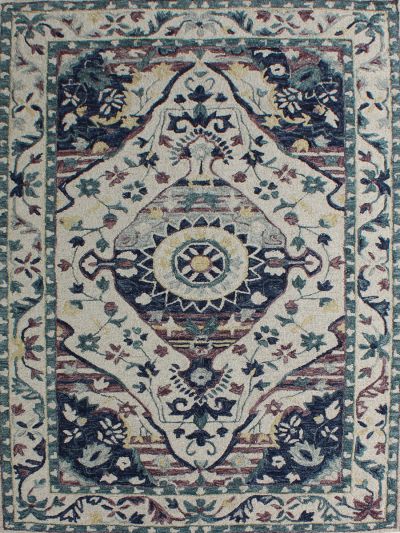Carpetmantra Multi Floral Carpet 5ft X 8ft 