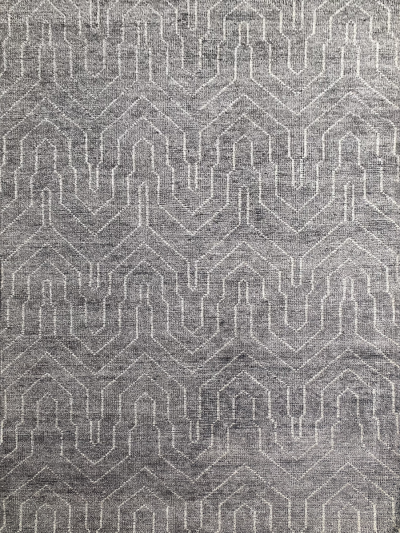 Carpetmantra Handknotted Bamboo Silk graphite Carpet 