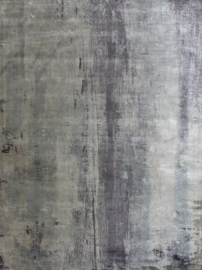 Carpetmantra  Grey viscose carpet  5.3ft x 7.7ft  
