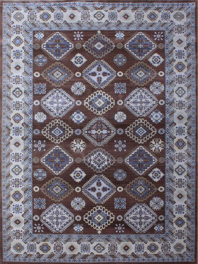 Carpetmantra Traditional Brown Carpet 5.3ft X 7.7ft 