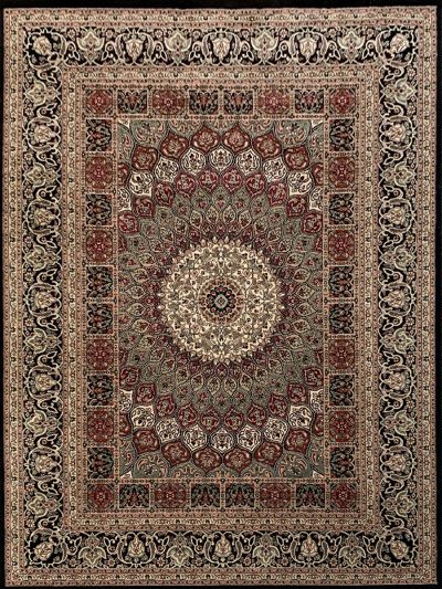 Carpetmantra Persian Traditional Black Carpet  