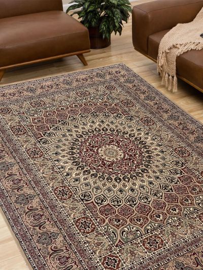 Carpetmantra Persian Traditional Beige Carpet 