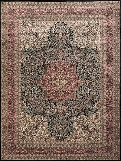 Carpetmantra Persian Black Traditional Carpet 