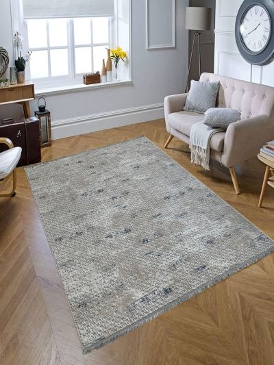 Carpetmantra Beige Color Super Fine Quality Modern Design Traditional Carpet 5.0ft X 7.0ft