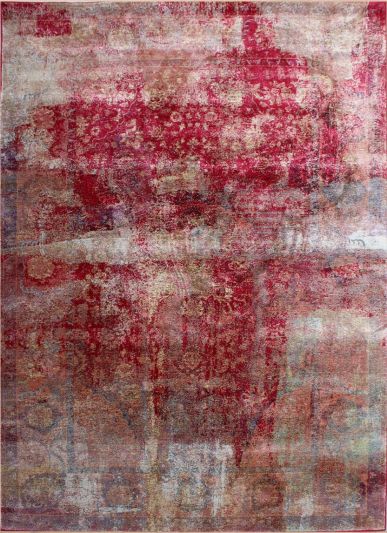 Carpetmantra  RED multi Abstract Carpets