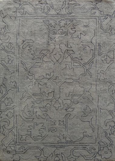 Carpet Mantra Beige Floral Carpet 4.6ft x 6.6ft 