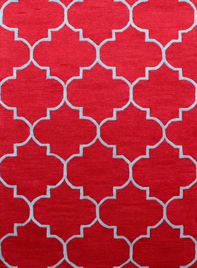 Carpet Mantra Red Modern Carpet 5ft x 8ft 