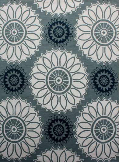 Carpet Mantra Grey & White Color Traditional Design 100% New Zealand Wool Handmade Floral Carpet 7.6ft x 9.6ft 