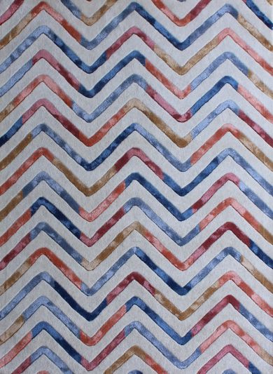 Carpet Mantra Multi Color Traditional Modern Design Woo and Viscose Handmade Carpet 4.6ft x 6.6ft