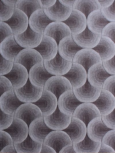 Carpet Mantra Beige Color Modern Design 100% New Zealand Wool Handmade Carpet 4.6ft x 6.6ft 